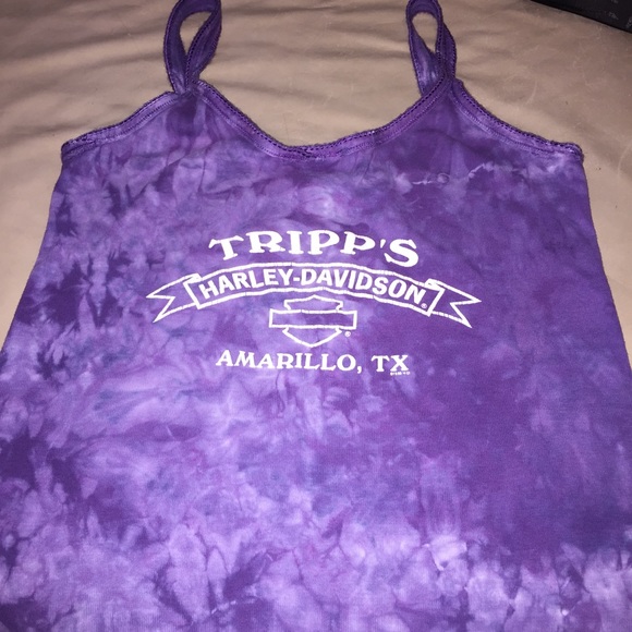 RARE Harley Davidson tie dye top Amarillo TX 1999 - Picture 3 of 8